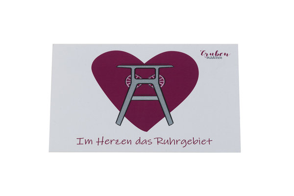 Postkarte "Herz Förderturm"