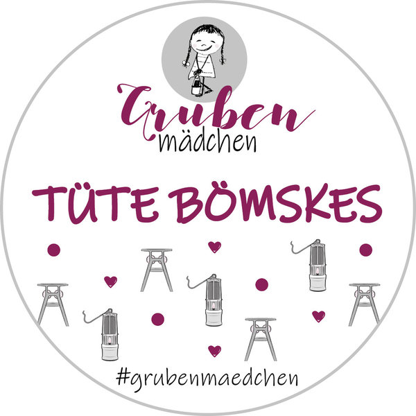 kleine TÜTE BÖMSKES "Gruben Herzchen" (Glühweinbonbons) 100g