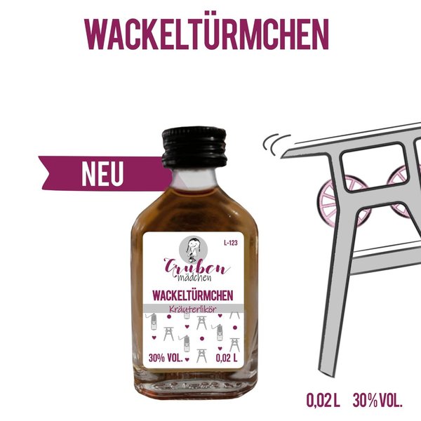 „Wackeltürmchen“ Kräuterlikör (30%vol./2cl)