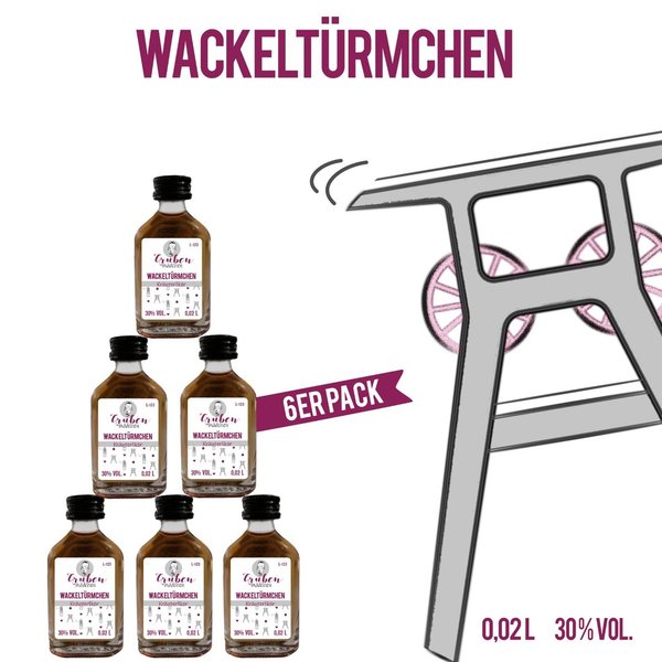 „Wackeltürmchen“ (6er Pack)
